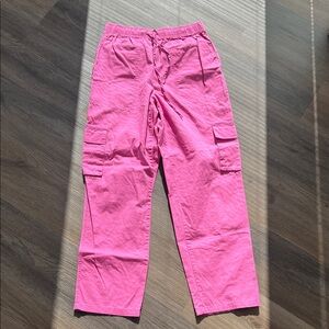 Pink Cargo Pants - Pull-On Comfort